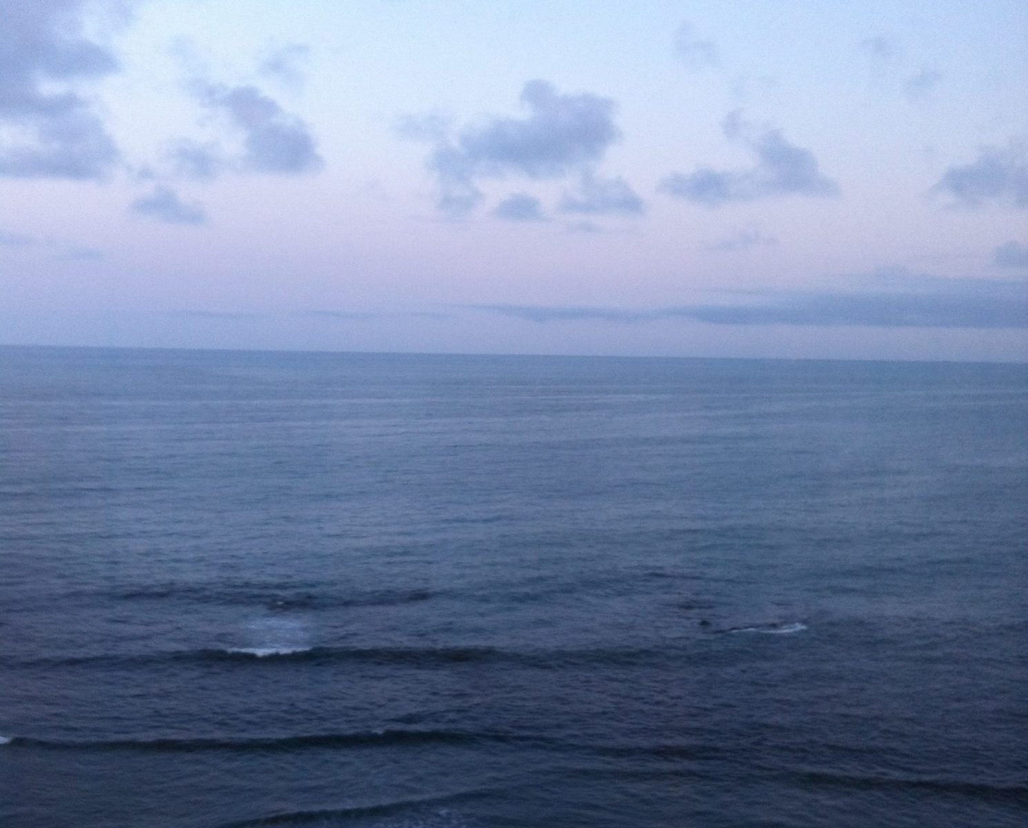 朝の海